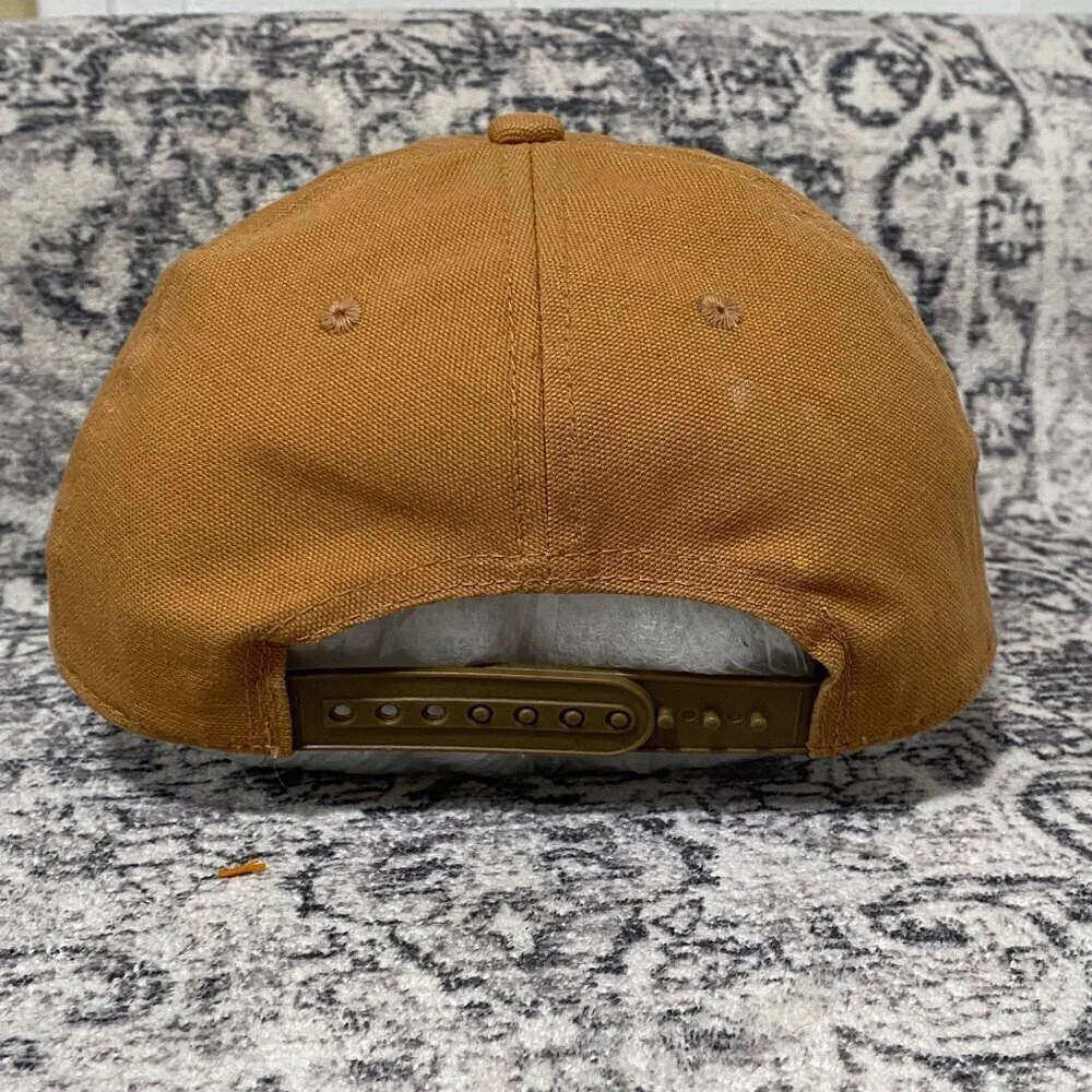 California Waterfowl Since 1945 Canvas Baseball Cap in Mustard Yellow